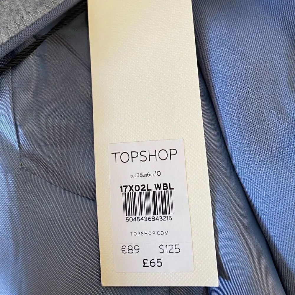 Topshop Ruched Sleeve Double Breasted Blazer US 6 NWT - Picture 4 of 9
